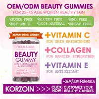 Gummies de collagène OEM pour cheveux, peau et ongles, suppléments et vitamines pour la santé des femmes, gummies à mâcher Sugar Bear