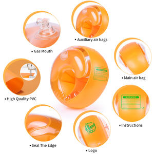 Swimbobo Vente flash Brassards de natation gonflables pour bébés et enfants, orange, en PVC, pour piscine et mer, avec <span class=keywords><strong>pompe</strong></span> à vélo - Product Image 6