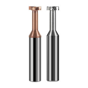 Fraise à rainurer en aluminium à 55 degrés, outil de coupe en T à revêtement en carbure intégral, fraise à rainurer en carbure de tungstène, outil de coupe et de façonnage - Product Image 1