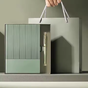 Sản Phẩm Mới Mới Mới 2024 Quà Tặng Doanh Nghiệp Bút Máy Tính Xách Tay Biểu Tượng Tùy Chỉnh Dày Hơn Notepad Lụa Sang Trọng Màn Hình In Cuộc Họp Văn Phòng - Product Image 3