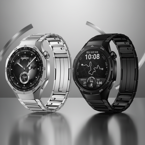 Correa de Acero Inoxidable de 22 mm de Nuevo Diseño, Cómoda Correa de Metal de Liberación Rápida en Color Titanio para Reloj Inteligente <span class=keywords><strong>Huawei</strong></span> GT5 para <span class=keywords><strong>Hombre</strong></span> - Product Image 1