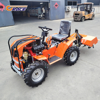 Envío Gratuito, Tractor Compacto de Alta Calidad 4x4, Mini Tractor con Motor Diésel de 18HP para Agricultura y Granjas