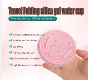 Đóng mở di động tái sử dụng leakproof thể thao cốc nước Silicone + thép không gỉ 180ml du lịch cốc cà phê - Product Image 5