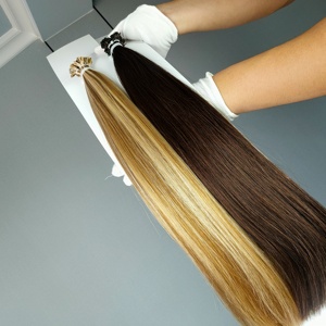 ผมต่อแบบ Pre-Bonded K-Tips ยี่ห้อ Jasmine Beauty ผมแท้บริสุทธิ์แบบ Double Drawn  ชนิด Flat Tip Weft  ต่อผมด้วยเคราติน - Product Image 6