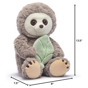 Exquisito dulce expresión Facial suave peludo lindo sentado perezoso juguete con hoja verde regalos para niños niñas perezoso gigante felpa - Product Image 3