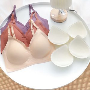 Sujetador de Silicona 3D de Alta Calidad, Suave y Cómodo, con Copas Extraíbles, Logotipo Personalizado, Talla Grande, <span class=keywords><strong>Sin</strong></span> Varillas, con Soporte y Efecto Push-Up para Mujer - Product Image 1