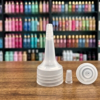 Bouchons de bouteille d'eau anti-fuite réutilisables et recyclables en plastique de 24 mm avec bec verseur long et embout poussoir-tirant léger et anti-déversement