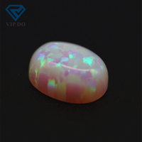3*5mm-8*10mm pierres opale synthétiques ovales dos plat cabochon coupé OP16 blanc opale de feu pierres précieuses ovales opale cabochon gemmes