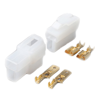 ANMAIP 2 Pin White Male 6.3mm Pins and Connectors for Automotive Wire Harness DJ7022-6.3-11/21