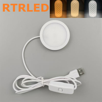 Lampe LED USB 5V argentée pour impression 3D, kit lampe Bambu Lab 001 compatible X1C P1S, chargeur sans fil, lampe de bureau 001