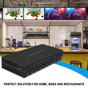 4k HDMI2.0 Splitter 1X8 HDR Do-lby vision hdmi splitter 1 in 8 keluar dengan output scaler