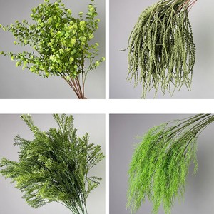 ช่อดอกไม้ประดิษฐ์ 100 ซม. สไตล์ธรรมชาติ สำหรับตกแต่งงานแต่งงาน ดอกไม้พลาสติกผสมผ้าไหมคุณภาพสูง - Product Image 4