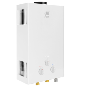 Calentador de Agua de 14L con Tubo de Escape, Calentador de Agua Doméstico de Gas Natural con Intercambiador de Calor de Cobre - Product Image 2