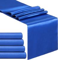 12*108 pouces chemins de table à manger de luxe or Satin tissu pour mariages fêtes Banquets hôtels noël décorations de couleur rouge