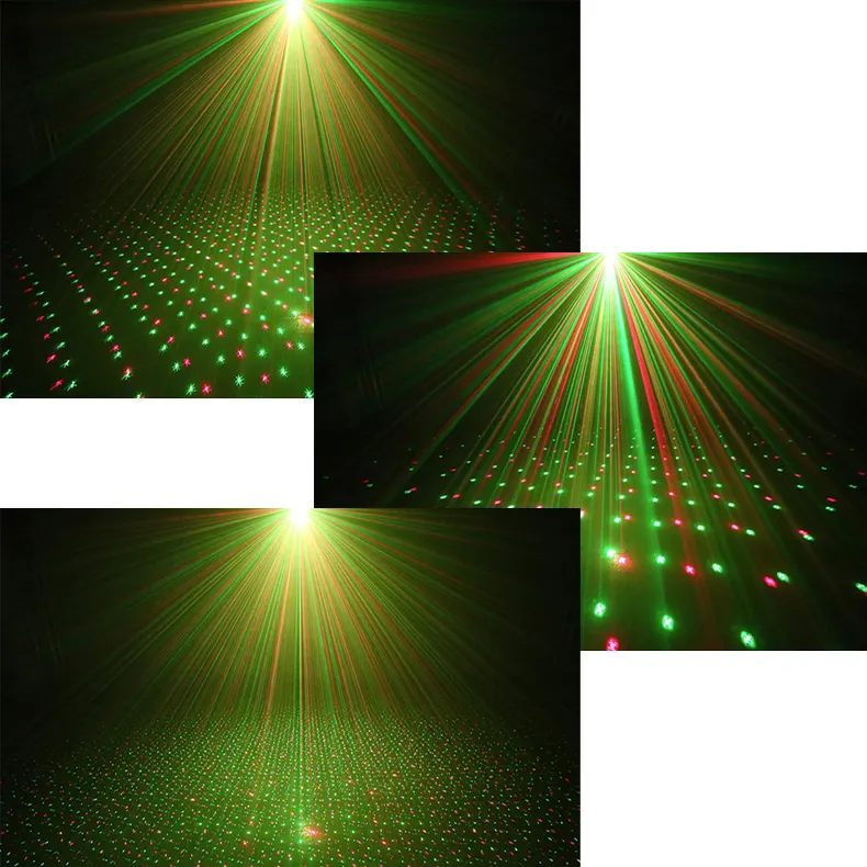 Mini Laser Stage Light Red Laser Green Laser Voice Controlled Classic Performance Outdoor