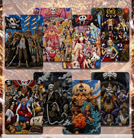 Cartes de collection BAOLIN Culture One Piece en métal en relief, personnages d'anime Luffy Zoro, cartes à jouer, jeux de société, jouets