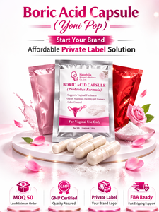 Supositorios Vaginales de Ácido Bórico Femeninos OEM, Marca Privada, Insertos para Equilibrio Íntimo, Suministro de Fábrica GMP, Soporte FBA, Yoni Pop - Product Image 3