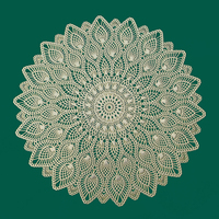 Nouveau Tapis de Table Rond Creux en PVC Écologique Moderne pour Noël - Vente Flash