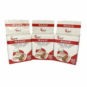 Levure sèche instantanée à faible teneur en sucre 500g pour pain levure sèche puissance de fermentation active pour la boulangerie