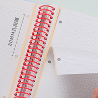 Carnet de notes personnalisé avec couverture en PP imprimée, format A4, reliure spirale, pour étudiants, 120 feuilles, carnet scolaire promotionnel 2026, carnet quotidien