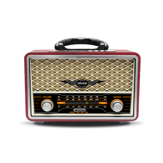 Meier 156BT M-156Bt M-156 Portable Retro Bt Fm Uzaktan Kumanda Radyo Antique National Old AM FM SW 3 Band Radio