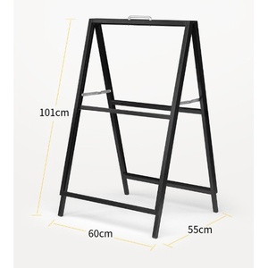 Exhibidor de Carteles Plegable de Doble Cara para Exteriores, Soporte de Exhibición de Carteles de Acero con Marco en A, Letrero para Acera - Product Image 2