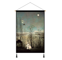 Tapisserie murale personnalisée avec peinture à l'huile impressionniste pour la décoration de salon, vente en gros