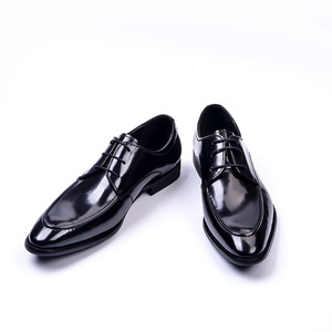 <span class=keywords><strong>Chaussures</strong></span> décontractées pour hommes Brogue en <span class=keywords><strong>cuir</strong></span> perforé à bout d'aile à <span class=keywords><strong>lacets</strong></span> <span class=keywords><strong>Chaussures</strong></span> habillées Oxford Bottes à bout pour <span class=keywords><strong>cuir</strong></span> véritable - Product Image 4