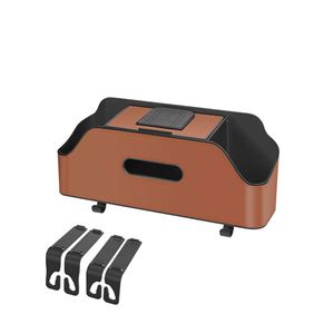 Custom Logo Luxury Car Back Seat Organizer Backseat Storage Box Tissue <b>Holder</b> Cup Bottle <b>Holder</b> Auto Car Seat Back Storage <b>Bag</b> - Product Image 5