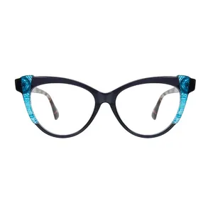 IU-LM6040 Новое поступление 2023 дизайнерские роскошные очки кошачий глаз ацетатная оправа очки мужские оптические оправы