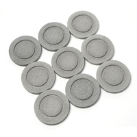 Disque en métal fritté en acier inoxydable 316L de qualité laboratoire |   Prototypage d'unités individuelles disponible |   Membrane microporeuse métallique réutilisable