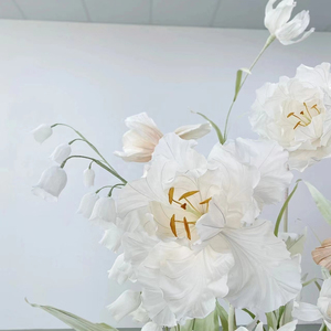 Conception de fleurs géantes, papier crêpe personnalisé, fleur de mariage, décor de magasin, vitrine, support, ensemble floral, autonome, H-167 - Product Image 2