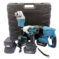 MKT Perceuse-visseuse, Meuleuse d'angle, Outils électriques sans fil 21V sur batterie, Kit combiné avec mallette de transport rigide, OEM, Garantie 1 an