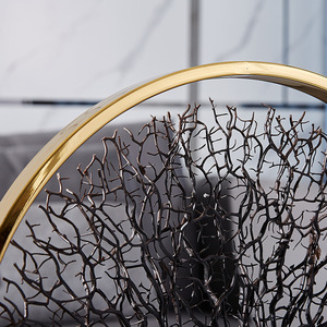 Sculpture Fer Géométrique <span class=keywords><strong>Bureau</strong></span> Mer Arbre Creative Maison Métal Décoration Couloir Pour La Maison Objets - Product Image 5