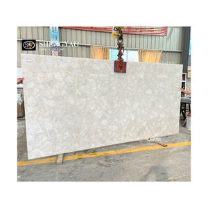 Lastra di quarzite di cristallo bianco di marmo traslucido traslucido naturale - Product Image 2