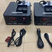 Máquina de Humo Vertical Eléctrica de Metal con LED de 1500W, Nebulizador de Pulverización Ascendente con Control Remoto DMX512 y Luz RGB