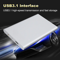 Unità a Stato Solido Esterna Portatile (PSSD) ad Alta Velocità USB 3.1 Type-C da 128GB 256GB 1TB 2TB