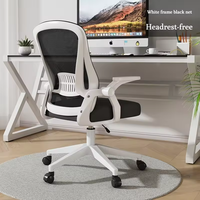 Chaise de bureau exécutive ergonomique moderne en tissu, hauteur réglable, structure en fer, base en plastique - Confortable pour la maison et le salon