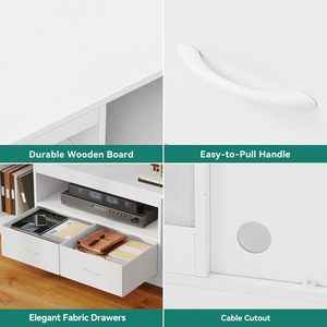 Mobili da soggiorno-Mobile <span class=keywords><strong>TV</strong></span> a 3 porte regolabile a 2 porte con centro di intrattenimento per pannello in legno <span class=keywords><strong>TV</strong></span> - Product Image 5
