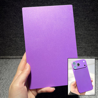 FONLYU Films de protection arrière en cuir uni semi-transparents 190*120mm pour la décoration de téléphones, autocollants pour machine de découpe illimitée