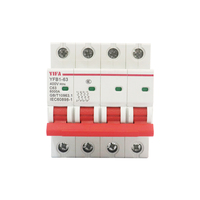 Disjoncteurs miniatures NBL7-63 certifiés CE IEC CHYT (MCB) pour l'énergie solaire PV 6kA Capacité de rupture BCD Courbe C Cuivre PA66