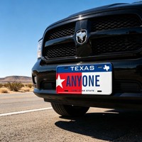 Plaque d'immatriculation personnalisée avec le logo de la Drapeau de l'État du Texas, plaques décoratives personnalisées pour voitures des États-Unis