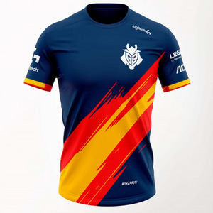 T-shirt sportiva da uomo estiva 2026 con stampa 3D geometrica, a maniche corte, girocollo, vestibilità dritta, traspirante, per e-sport transfrontalieri - Product Image 1
