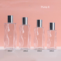 Pack P-LAN 100ml 150ml 200ml 250ml Bouteille en plastique PET transparente pour shampoing, huile capillaire avec pompe à lotion