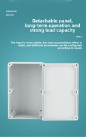 Boîtier en aluminium moulé sous pression avec revêtement en poudre YQWEIG FA3, boîte de jonction 188x120x78mm, étanchéité des câbles extérieurs, fabrication en Chine continentale