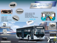 Nouveau climatiseur de bus personnalisé Cold King série DD 12V/24V pour EV/interurbain/bus/mini-fourgonnette/bus scolaire, montage sur toit, garantie 1 an