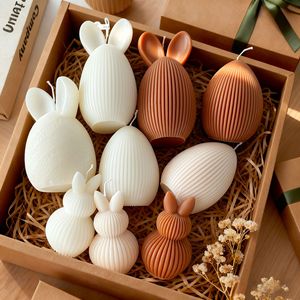<span class=keywords><strong>Vela</strong></span> Perfumada con Forma de Huevo de Conejo de Pascua para Decoración del Hogar en Fiestas de Pascua, <span class=keywords><strong>Vela</strong></span> Perfumada con Patrón de Conejo de Pascua de Fábrica - Product Image 1