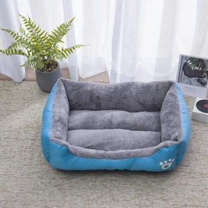 Cama para mascotas de tela Oxford ODM, nido cuadrado suave para perros con fondo impermeable y antideslizante, transpirable de doble cara - Product Image 5