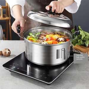 Juego de utensilios de cocina al por mayor, ollas de cocina de acero inoxidable, 10 Uds., <span class=keywords><strong>olla</strong></span> en stock, cazuela, Juego De Ollas - Product Image 5
