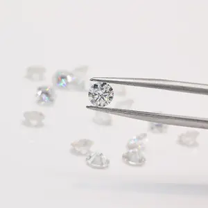 Diamant synthétique rond de qualité 3.0mm, 6.5m, 10mm, Moissanite blanche DEF VVS1, certificat GRA, pierres en vrac